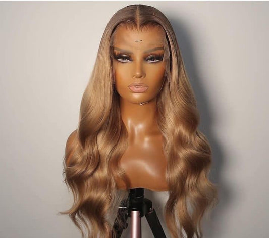 honey brown body wave wig